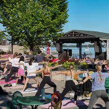 Yoga on the Terrace.