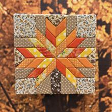 Photo of a textile project that is called Kinusaiga.