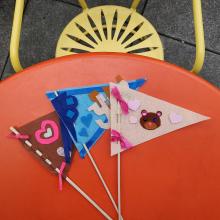 Pennants on a Terrace Table