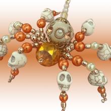 Photo of a beaded sipder.
