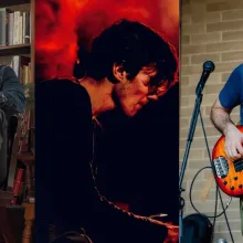 Three images of the members of ContraBand 