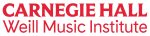 Wordmark for Carnegie Hall's Weill Music Institute.