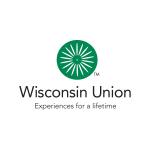 Green sunburst symbol.  Wisconsin Union. Experiences for a lifetime.